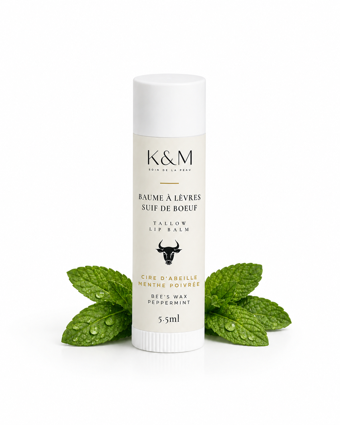 Baume à lèvres Cire d’abeille & Menthe poivrée
